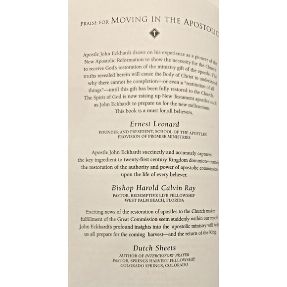 Moving in the Apostolic: God's Plan to Lead His Church to the Final Victory - Picture 5 of 13